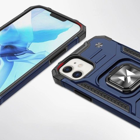 Wozinsky Ring Armor etui iPhone 14 Plus pancerny pokrowiec uchwyt magnetyczny ring niebieskie Wozinsky Ring Armor etui iPhone 14 Plus pancerny pokrowiec uchwyt magnetyczny ring niebieskie