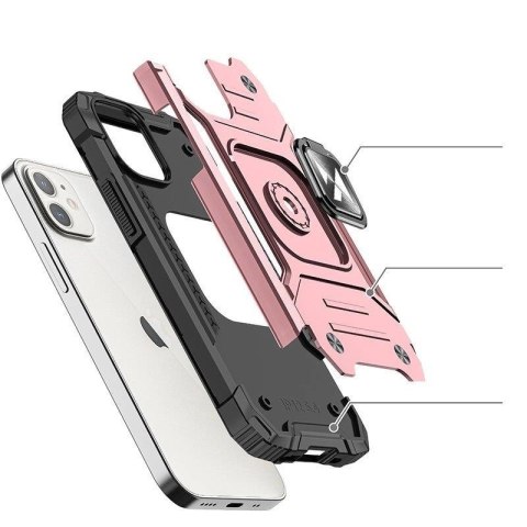 Wozinsky Ring Armor etui iPhone 14 Plus pancerny pokrowiec uchwyt magnetyczny ring złote Wozinsky Ring Armor etui iPhone 14 Plus pancerny pokrowiec uchwyt magnetyczny ring złote