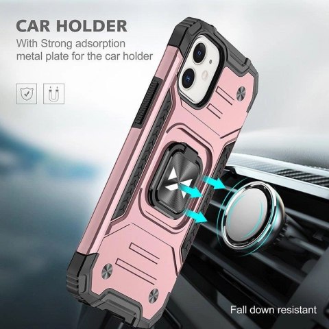 Wozinsky Ring Armor etui iPhone 14 Plus pancerny pokrowiec uchwyt magnetyczny ring złote Wozinsky Ring Armor etui iPhone 14 Plus pancerny pokrowiec uchwyt magnetyczny ring złote