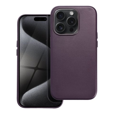 Futerał LEATHER MAG COVER kompatybilny z MagSafe do IPHONE 15 Pro ciemny fioletowy Futerał LEATHER MAG COVER kompatybilny z MagSafe do IPHONE 15 Pro ciemny fioletowy