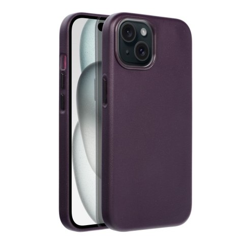 Futerał LEATHER MAG COVER kompatybilny z MagSafe do IPHONE 15 ciemny fioletowy Futerał LEATHER MAG COVER kompatybilny z MagSafe do IPHONE 15 ciemny fioletowy