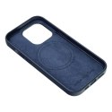 Futerał LEATHER MAG COVER kompatybilny z MagSafe do IPHONE 16 Plus niebieski Futerał LEATHER MAG COVER kompatybilny z MagSafe do IPHONE 16 Plus niebieski