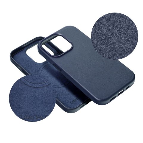 Futerał LEATHER MAG COVER kompatybilny z MagSafe do IPHONE 16 Plus niebieski Futerał LEATHER MAG COVER kompatybilny z MagSafe do IPHONE 16 Plus niebieski