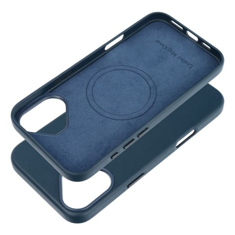 Futerał LEATHER MAG COVER kompatybilny z MagSafe do IPHONE 16 Plus niebieski Futerał LEATHER MAG COVER kompatybilny z MagSafe do IPHONE 16 Plus niebieski