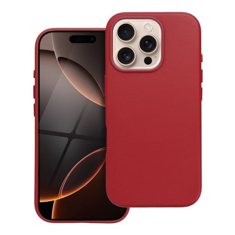 Futerał LEATHER MAG COVER kompatybilny z MagSafe do IPHONE 16 Pro czerwony Futerał LEATHER MAG COVER kompatybilny z MagSafe do IPHONE 16 Pro czerwony