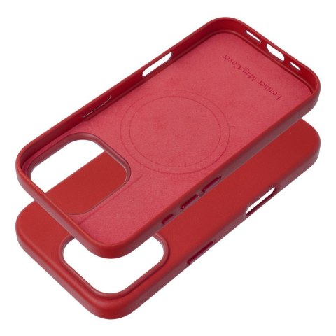 Futerał LEATHER MAG COVER kompatybilny z MagSafe do IPHONE 16 Pro czerwony Futerał LEATHER MAG COVER kompatybilny z MagSafe do IPHONE 16 Pro czerwony