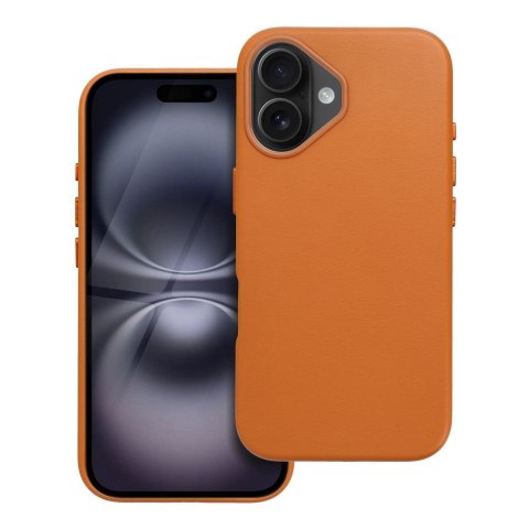 Futerał LEATHER MAG COVER kompatybilny z MagSafe do IPHONE 16 pomarańczowy Futerał LEATHER MAG COVER kompatybilny z MagSafe do IPHONE 16 pomarańczowy