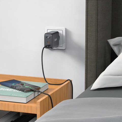 Acefast A29 PD50W GaN (USB-C+USB-C) dual port charger black Acefast A29 PD50W GaN (USB-C+USB-C) dual port charger black