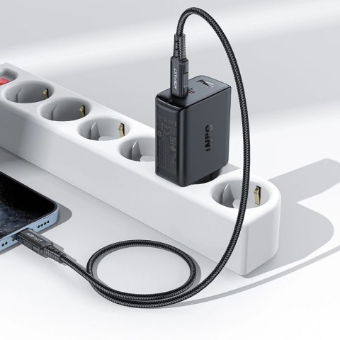 Acefast A29 PD50W GaN (USB-C+USB-C) dual port charger black Acefast A29 PD50W GaN (USB-C+USB-C) dual port charger black