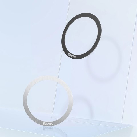 Baseus Halo Series magnetyczny pierścień (2 szt./opakowanie) czarny (PCCH000001)