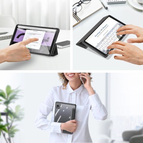 Dux Ducis Toby pancerne etui z klapką Smart Case do Realme Pad Mini czarny