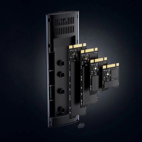 Kieszeń Ugreen CM400 90264 na dysk SSD M.2 z portem USB-C 3.2 - szara