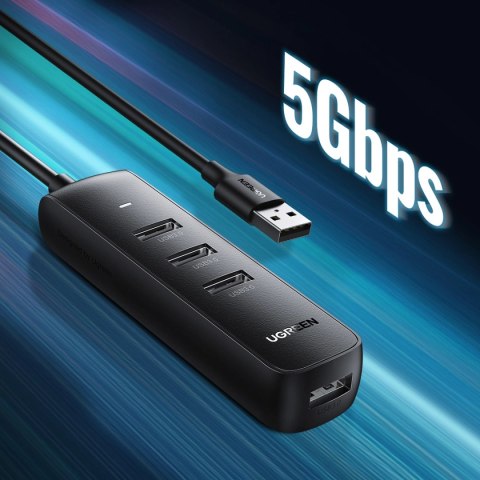 Ugreen rozdzielacz HUB USB Typ A - 4x USB 3.2 Gen 1 czarny (CM416 80657) Ugreen rozdzielacz HUB USB Typ A - 4x USB 3.2 Gen 1 czarny (CM416 80657)