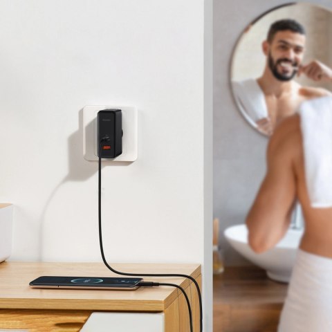 Baseus GaN5 Pro szybka uniwersalna ładowarka sieciowa GaN USB Typ C / USB 100W PD3.0, QC4.0+, AFC czarny (CCGP090201) Baseus GaN5 Pro szybka uniwersalna ładowarka sieciowa GaN USB Typ C / USB 100W PD3.0, QC4.0+, AFC czarny (CCGP090201)