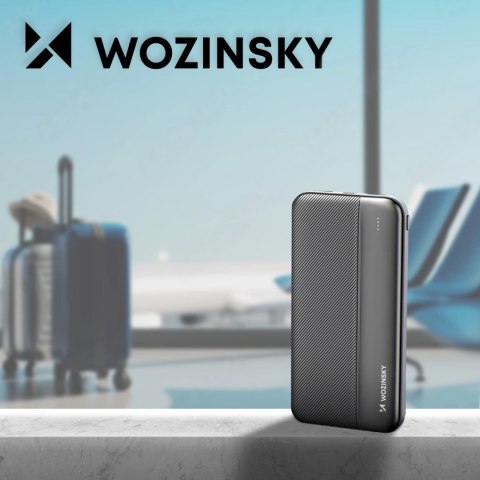 Wozinsky powerbank Li-Po 10000mAh 2 x USB czarny (WPBBK1) Wozinsky powerbank Li-Po 10000mAh 2 x USB czarny (WPBBK1)