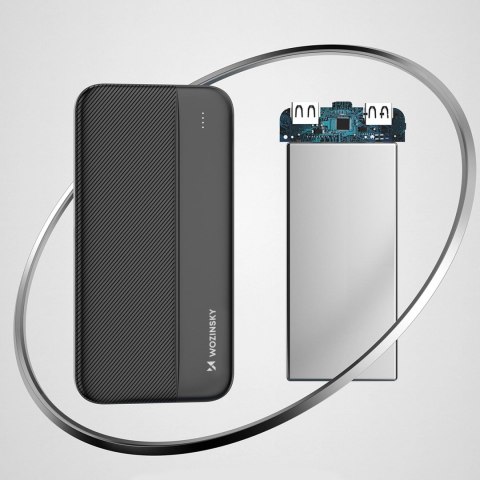 Wozinsky powerbank Li-Po 10000mAh 2 x USB czarny (WPBBK1) Wozinsky powerbank Li-Po 10000mAh 2 x USB czarny (WPBBK1)
