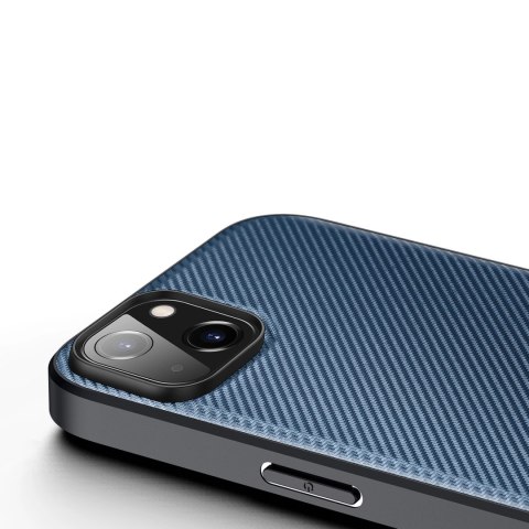 Dux Ducis Fino etui pokrowiec pokryty nylonowym materiałem iPhone 14 Plus niebieski