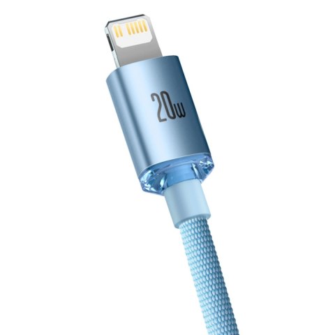 Kabel Baseus CAJY001303 Lightning - USB-C PD 20W 480Mb/s 1,2m - niebieski Kabel Baseus CAJY001303 Lightning - USB-C PD 20W 480Mb/s 1,2m - niebieski