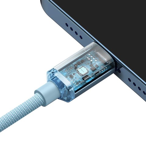Kabel Baseus CAJY001303 Lightning - USB-C PD 20W 480Mb/s 1,2m - niebieski Kabel Baseus CAJY001303 Lightning - USB-C PD 20W 480Mb/s 1,2m - niebieski