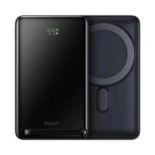 Powerbank Baseus Magnetic Bracket 10000mAh 20W z MagSafe - ciemnoniebieski + kabel USB-C 60W 0.5m
