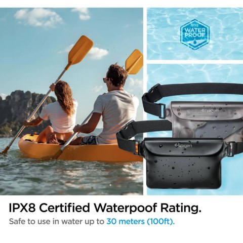 Torba Spigen Aqua Shield A620 wodoodporna biodrowa IPX8 - czarna 2 szt.