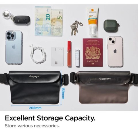 Torba Spigen Aqua Shield A620 wodoodporna biodrowa IPX8 - czarna 2 szt.