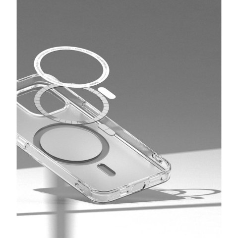 Ringke Fusion Magnetic magnetyczne sztywne etui z żelową ramką do iPhone 14 Plus półprzezroczysty (kompatybilne z MagSafe)