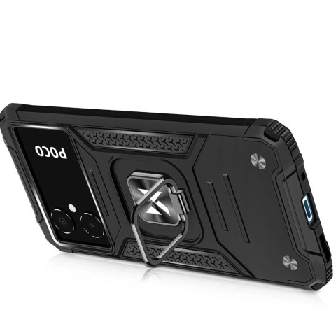 Wozinsky Ring Armor etui Samsung Galaxy A03 pancerny pokrowiec uchwyt magnetyczny ring czarne Wozinsky Ring Armor etui Samsung Galaxy A03 pancerny pokrowiec uchwyt magnetyczny ring czarne