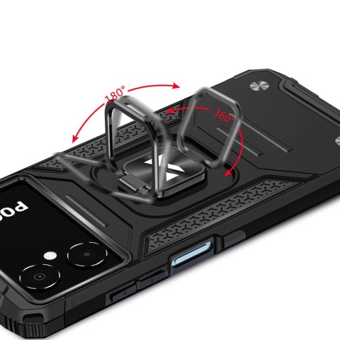 Wozinsky Ring Armor etui Samsung Galaxy A03 pancerny pokrowiec uchwyt magnetyczny ring czarne Wozinsky Ring Armor etui Samsung Galaxy A03 pancerny pokrowiec uchwyt magnetyczny ring czarne