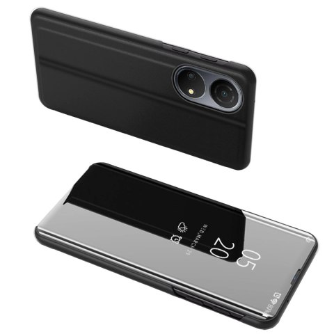 Clear View Case etui Honor X7 / Honor Play 30 Plus pokrowiec z klapką czarne Clear View Case etui Honor X7 / Honor Play 30 Plus pokrowiec z klapką czarne