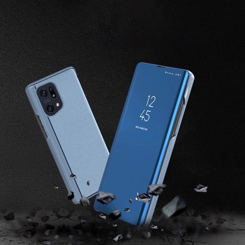 Clear View Case etui Oppo Find X5 Pro pokrowiec z klapką czarne Clear View Case etui Oppo Find X5 Pro pokrowiec z klapką czarne