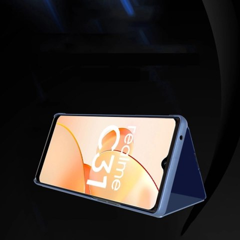 Clear View Case etui Realme C31 pokrowiec z klapką czarne Clear View Case etui Realme C31 pokrowiec z klapką czarne