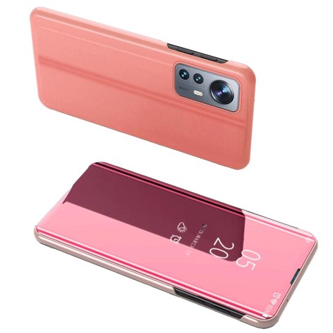 Clear View Case etui Xiaomi 12 Lite pokrowiec z klapką różowe Clear View Case etui Xiaomi 12 Lite pokrowiec z klapką różowe