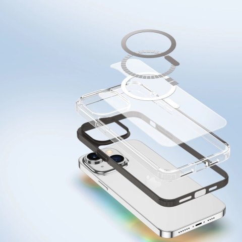 Dux Ducis Clin2 etui iPhone 14 Plus magnetyczny pokrowiec MagSafe szare Dux Ducis Clin2 etui iPhone 14 Plus magnetyczny pokrowiec MagSafe szare