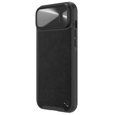 Nillkin CamShield Leather S Case etui iPhone 14 Plus pokrowiec z osłoną na aparat czarne