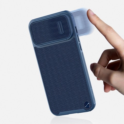 Nillkin Textured S Case etui iPhone 14 Pro Max pancerny pokrowiec z osłoną na aparat ciemnozielone Nillkin Textured S Case etui iPhone 14 Pro Max pancerny pokrowiec z osłoną na aparat ciemnozielone