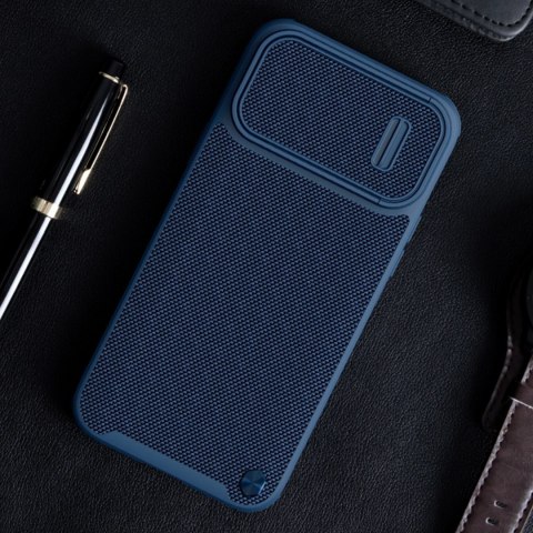 Nillkin Textured S Case etui iPhone 14 Pro Max pancerny pokrowiec z osłoną na aparat ciemnozielone Nillkin Textured S Case etui iPhone 14 Pro Max pancerny pokrowiec z osłoną na aparat ciemnozielone