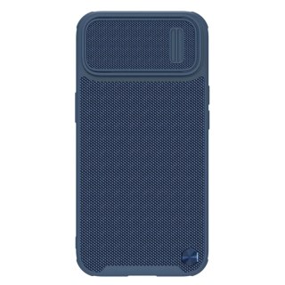 Nillkin Textured S Case etui iPhone 14 pancerny pokrowiec z osłoną na aparat niebieski
