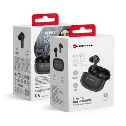 Słuchawki bezprzewodowe douszne Forcell F-Audio Bass Engine ANC + ENC + TUYA APP czarne
