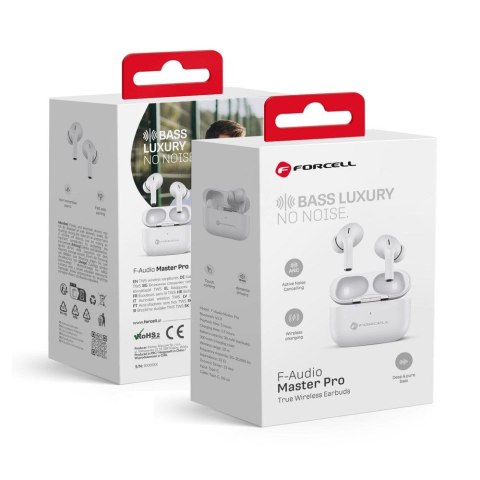 Słuchawki bezprzewodowe douszne Forcell F-Audio TWS Master Pro białe