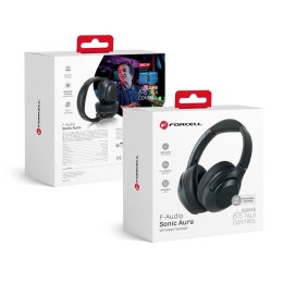 Słuchawki bezprzewodowe nauszne Forcell F-Audio ANC Sonic Aura czarne
