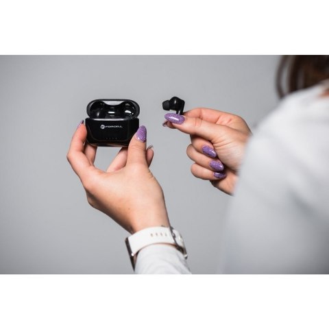 Słuchawki bezprzewodowe douszne Forcell F-Audio Super Clear Calls ANC + ENC + DONGLE czarne Słuchawki bezprzewodowe douszne Forcell F-Audio Super Clear Calls ANC + ENC + DONGLE czarne
