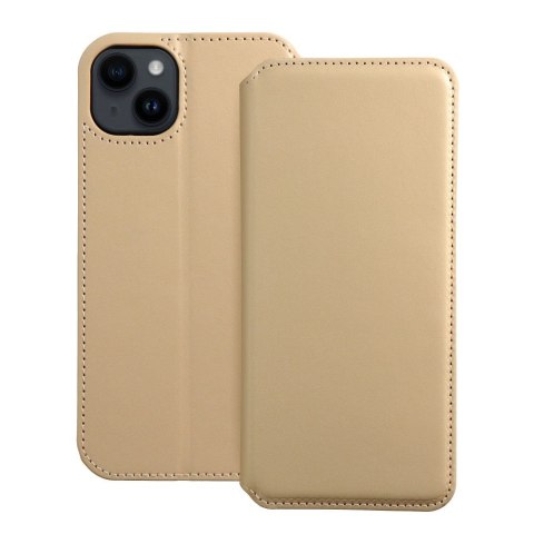 Kabura DUAL POCKET Book do IPHONE 14 Plus złoty Kabura DUAL POCKET Book do IPHONE 14 Plus złoty