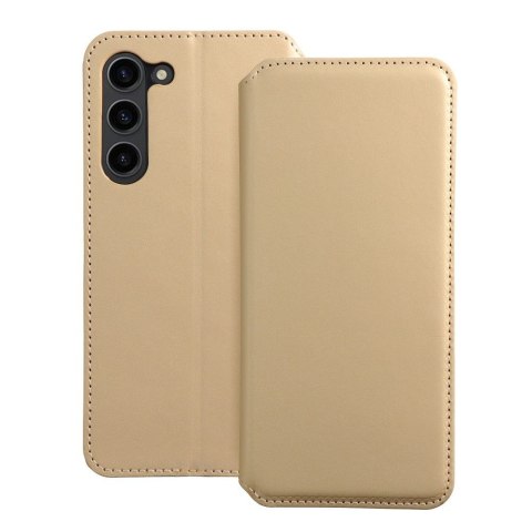 Kabura DUAL POCKET Book do SAMSUNG S24 Ultra złoty Kabura DUAL POCKET Book do SAMSUNG S24 Ultra złoty