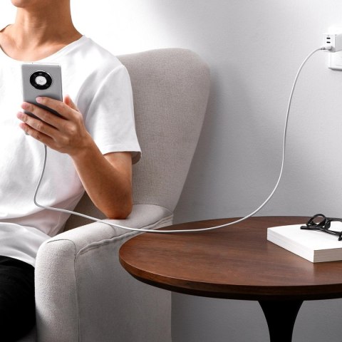 Baseus Superior Series kabel SUPERVOOC USB-A do USB-C 65W 1m biały Baseus Superior Series kabel SUPERVOOC USB-A do USB-C 65W 1m biały