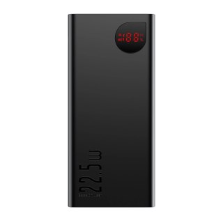 Baseus Adaman powerbank z szybkim ładowaniem 20000mAh 22.5W + kabel USB-A - USB-C 3A 0.3m czarny