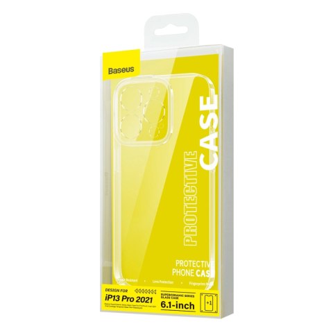 Baseus SuperCeramic Series Glass Case etui szklane do iPhone 13 Pro 6.1" 2021 + zestaw czyszczący Baseus SuperCeramic Series Glass Case etui szklane do iPhone 13 Pro 6.1" 2021 + zestaw czyszczący