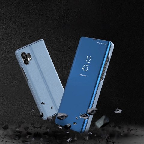 Clear View Case etui Nothing Phone 1 pokrowiec z klapką czarne Clear View Case etui Nothing Phone 1 pokrowiec z klapką czarne