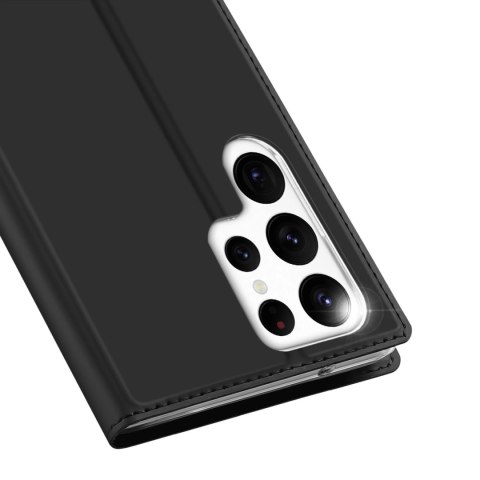 Dux Ducis Skin Pro etui Samsung Galaxy S23 Ultra pokrowiec z klapką portfel na kartę podstawka czarne