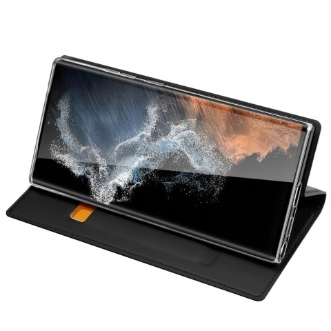 Dux Ducis Skin Pro etui Samsung Galaxy S23 Ultra pokrowiec z klapką portfel na kartę podstawka czarne